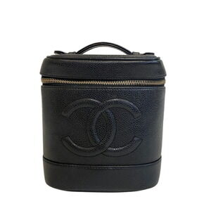 CHANEL Black Logo Pouch